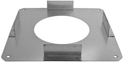 RVS Rookgasafvoer DW Ø125mm Brandseparatieplaat