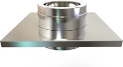 RVS Rookgasafvoer DW Ø125mm Console plaat