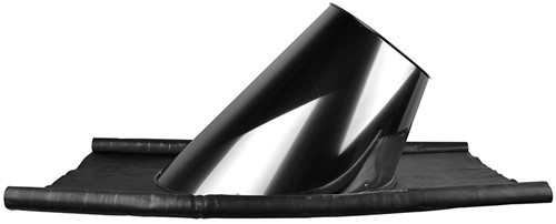 RVS Rookgasafvoer DW Ø150mm Dakplaat lood 45-60º