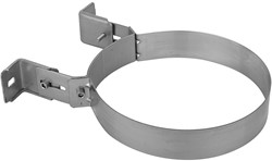 RVS Rookgasafvoer DW Ø125mm Muurbeugel 50-80mm