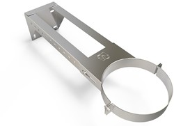 RVS Rookgasafvoer DW Ø80mm Muurbeugel 80-440mm RVS