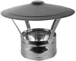 RVS Rookgasafvoer DW Ø80mm Regenkap