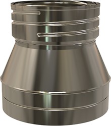RVS Rookgasafvoer DW Ø150mm Koppelstuk naar flex 150mm