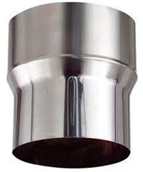 RVS rookgasafvoer verloop 149mm uitw. x 165mm