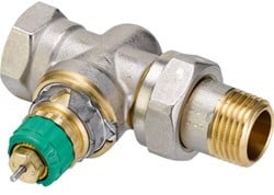 Danfoss radiatorafsluiter RA-DV, recht DIN 1/2" DN15