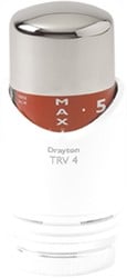 DRL Drayton Radiatorthermostaatknop Wit/Chroom