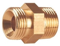 Nippel 3/8bt-3/8bt 2-zijdig binnenconus