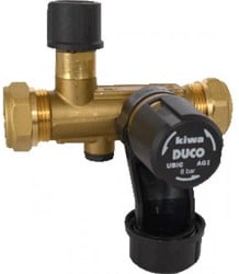 Duco Inlaatcombinatie 15mm knel 8 bar