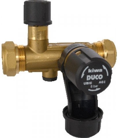 Duco Inlaatcombinatie 15mm knel 8 bar