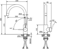 Dynamic Way Keukenkraan Cold start - Chroom-2