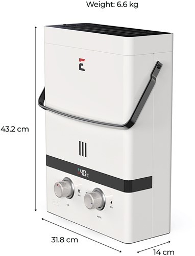 Eccotemp Luxe 5 buitengeiser met douche-2