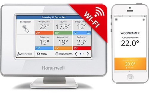 Honeywell Evohome Bedieningspaneel met tafelstandaard-3