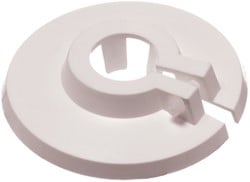 Buisrozet kunststof 28mm Wit