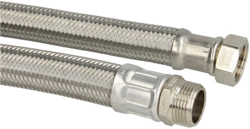 RVS Flexibele verbindingsslang 1" binnendraad x 1" buitendraad - 50cm