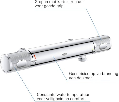 GROHE Grohtherm 1000 Performance Thermostatische Douchekraan hoh 15cm-3