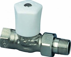 Heimeier Mikrotherm handbediende radiatorkraan 1/2" Recht