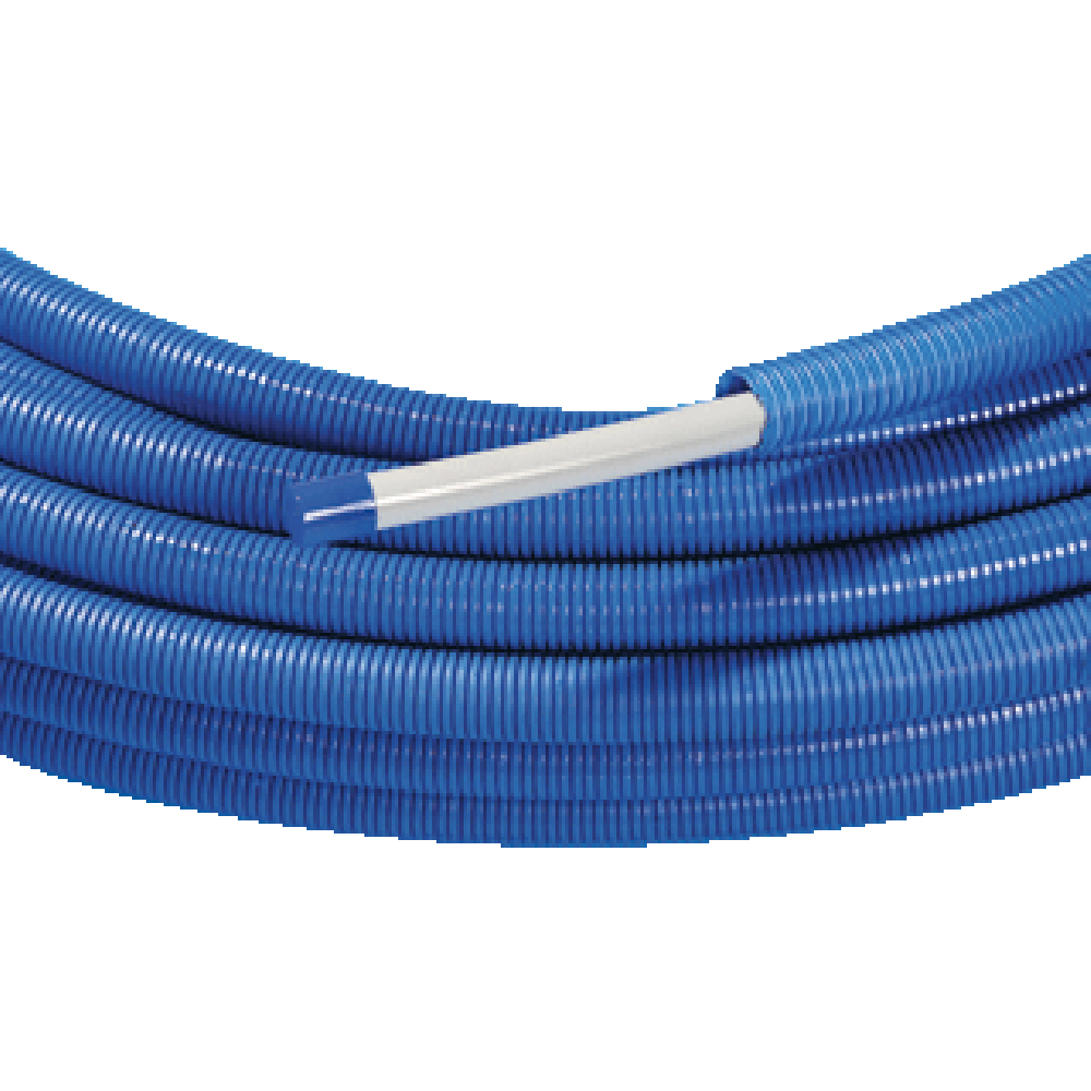 Hep2o Buis 22mm met mantel blauw - rol 50m