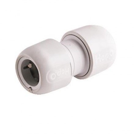Hep2o rechte koppeling 28mm