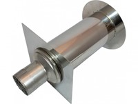 Holetherm geveldoorvoerset geisoleerd RVS 80