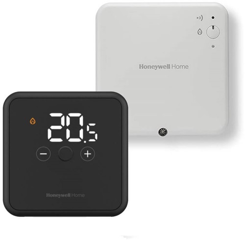 Honeywell Home DT4R ruimtethermostaat draadloos aan/uit zwart incl. RF-module