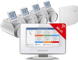 Honeywell Home Evohome Wifi Radiatorpakket Aan/Uit - 4x HR92