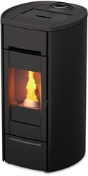 Pelletkachel Kalor Cast Rond 6kW - Zwart
