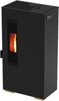 Kalor Mini Pelletkachel Zwart 5kW-2