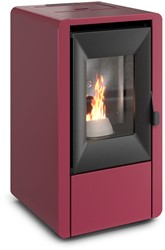 Pelletkachel Kalor Smart 6kW - Bordeaux Rood