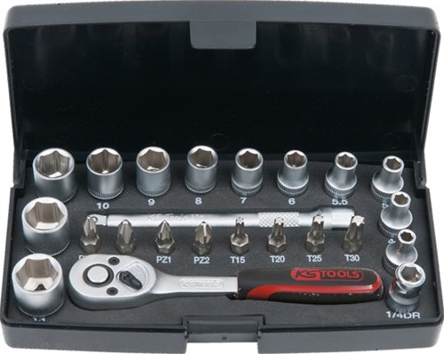 KS Tools doppendoos set (23-delig 1/4-Inch)