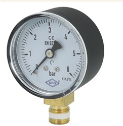 Manometer 0-6bar, 50mm, radiaal 1/4