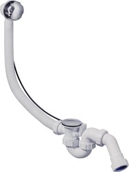 McAlpine badafvoer en overloopcombinatie met waste voor normaal bad 40mm chroom