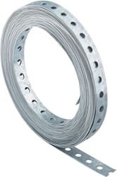 Montageband staal gegalvaniseerd Ø 6,5 x 17 mm - 10 mtr.