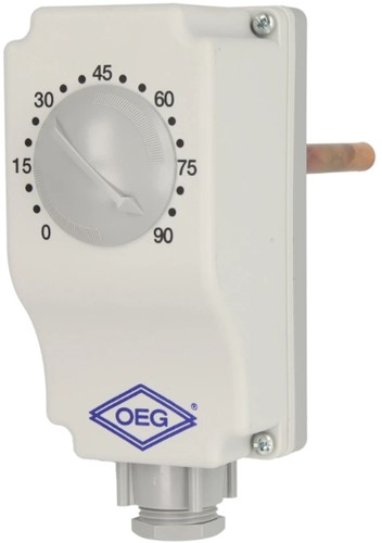 Dompelthermostaat 0-90gr - dompellengte 10cm