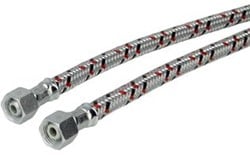 Universele olieslang 3/8x3/8 - 2-zijdig wartelmoer - 30cm