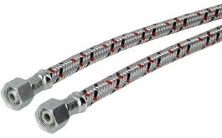 Universele olieslang 3/8x3/8 - 2-zijdig wartelmoer - 75cm