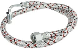 Universele olieslang 3/8 wartel x 1/4 buisbocht nippel - 90cm