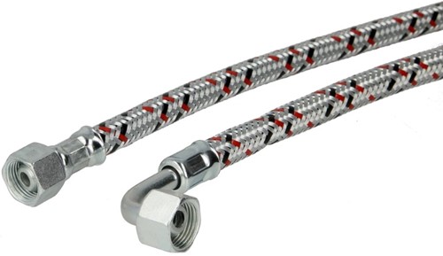 Universele olieslang 3/8 wartel x 3/8 buisbocht wartel- 100cm