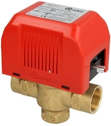 Orkli 3-weg klep 220V 3/4" met eindschakelaar