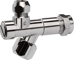 Raminex hoekstopkraan met filter 15x10mm knel