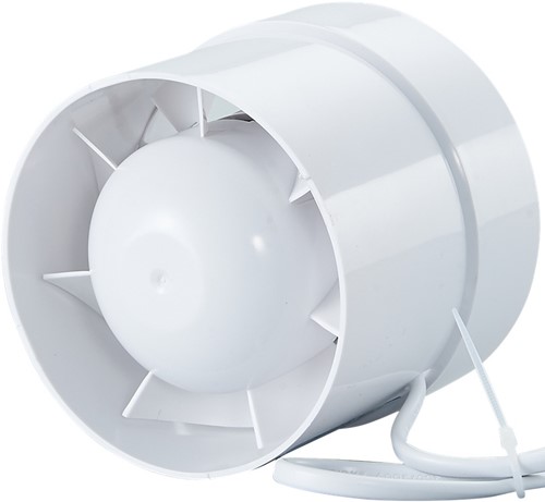 Reventon Rego 100 Cilinder Ventilator - 130m³ x ø 100mm - Wit