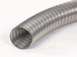 RVS flexibel rookgasafvoer 110mm per meter