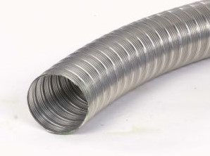RVS flexibel rookgasafvoer 80mm per meter