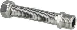 RVS ribbelbuis uittrekbaar van 110 - 210 mm