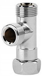 Schell T-Stuk met wartelmoer 3/8"