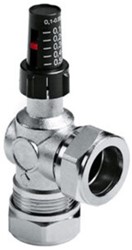 Solidparts drukverschilregelaar 22mm knel