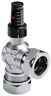 Solidparts drukverschilregelaar 22mm knel