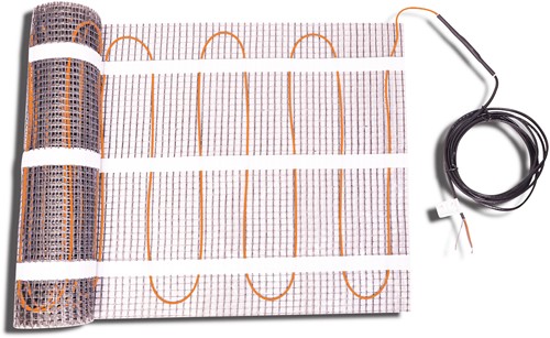 Solidparts Elektrische vloerverwarmingsset 3.0m2 met Wifi thermostaat Zwart-3