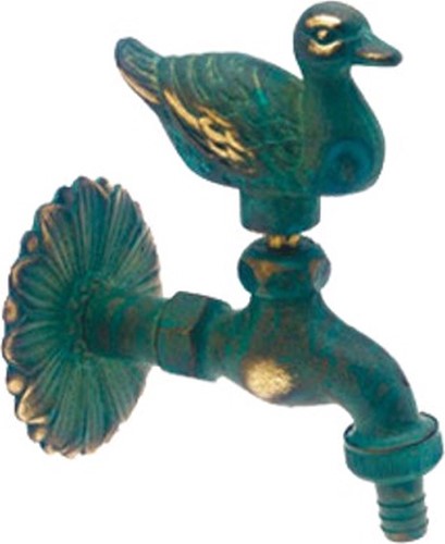 Bonfix Luxe tapkraan - Nostalgische kraan - eend- groen