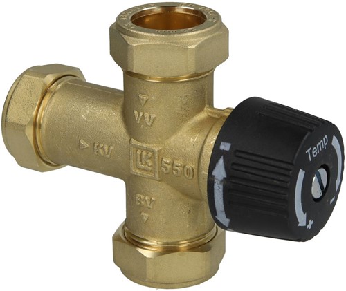 Thermostatisch mengventiel tapwater - 22mm knel