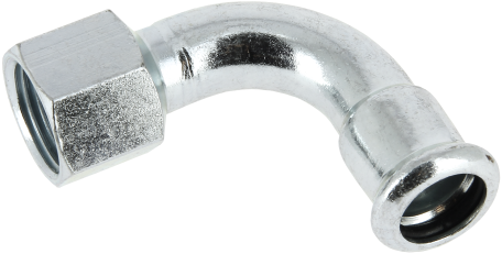 Bonfix Persfitting C-Staal Bocht Binnendraad 3/4 x 22mm